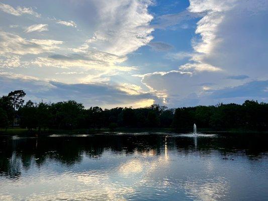 Sunset on the lake