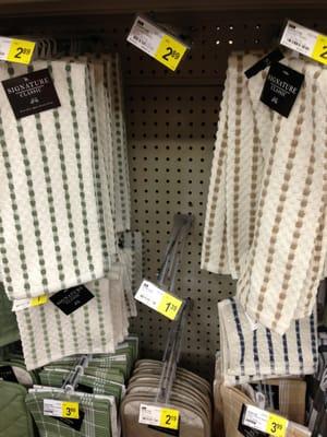 Great prices on kitchen towels and dish cloths! ;)