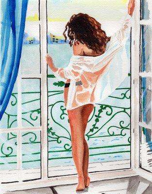 "Room With a View" by artist Ron Czerniac.