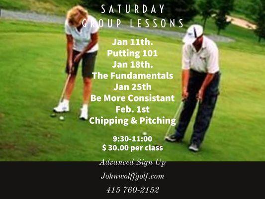 Saturday Clinics To Better Golf