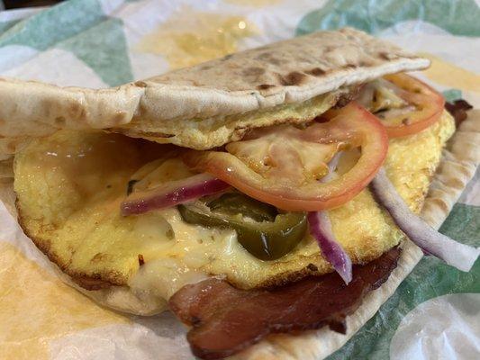 Had a great 6" flatbread breakfast sandwich on 5/30/2019.