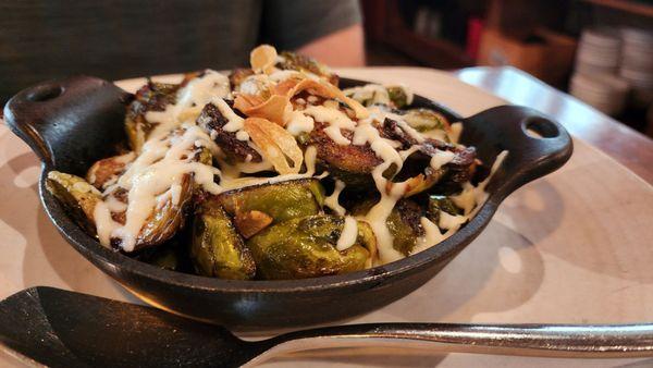 Brussel sprouts with candied walnuts