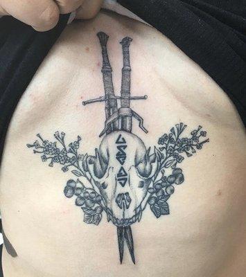 Witcher tattoo by Alyssa