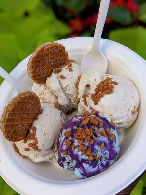 Ube sauce, stroop waffles, flavors  @tase.buds.hub