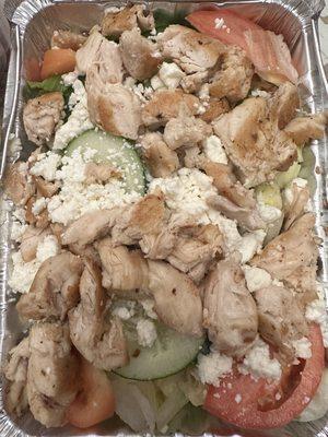 Chicken kabob salad