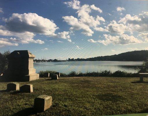 Such a serene beautiful cemetery with a view of Mystic River