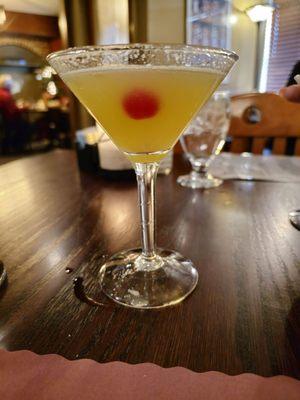 Pineapple upside-down martini