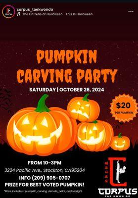 Halloween party details