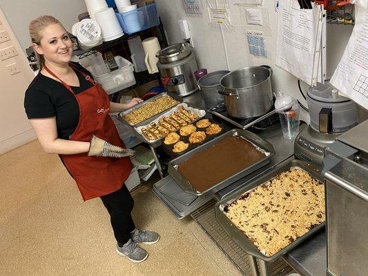 Baking day at Vino!