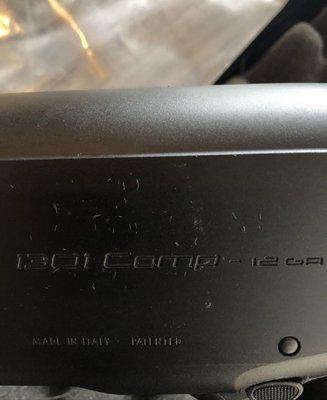 Scratched receiver on a brand new shotgun