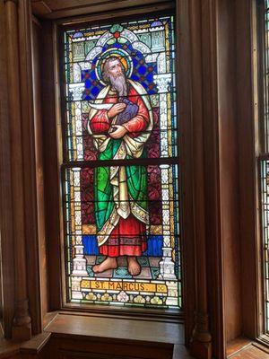 Stained glass in chapel