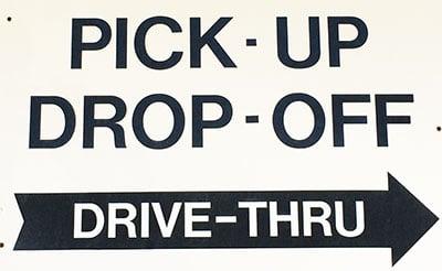 Drop Off and PIck Up Drive Thru