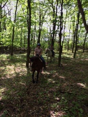 Trail Riding in the "cathedral"