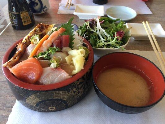 Chirashi lunch - 2017-08-22