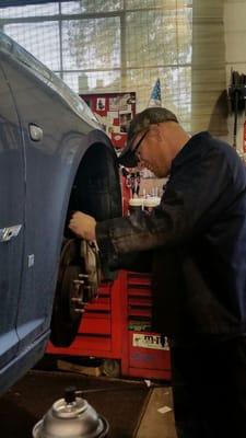 Last part of replacing front and rear disc brakes and rotors