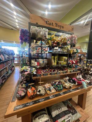 Cat toys section