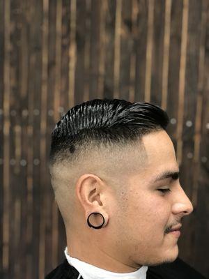 Skin fade combover