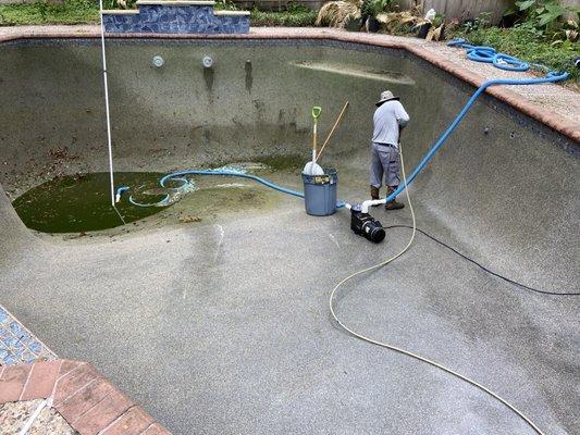 Pool cleaning and powerwash