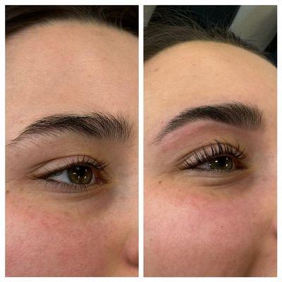 Threading and Lash Lift - Before and After