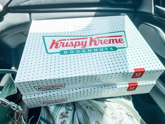 2 boxes of glazed