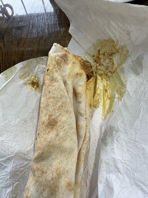 Buffalo chicken shawarma wrap