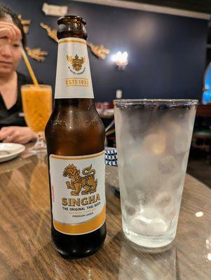 Singha. The original Thai beer. $5.