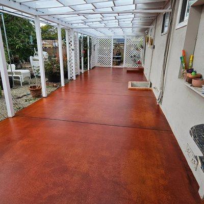 Concrete staining