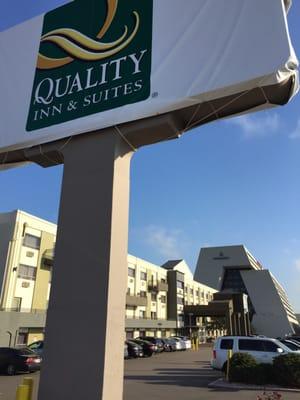 Hotel is now Quality Inn, not Best Western Plus.