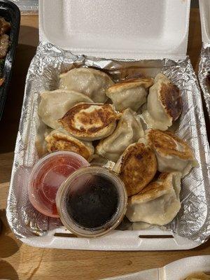 Pan Fried Pork Dumplings -