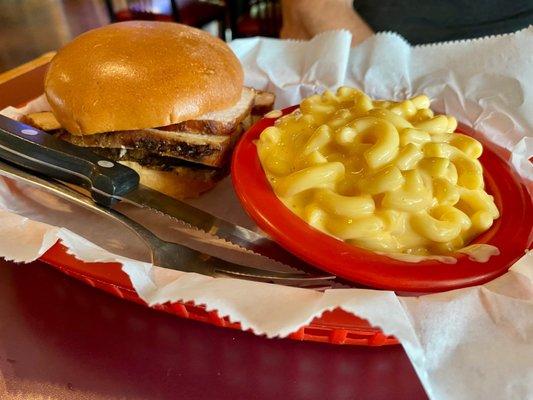 Smoked Turkey with a side of Mac & Cheese