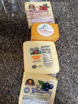 Our haul from the Cheese Box.