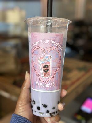 Boba!!! What a bonus!!! Taro & Ube was delicious!