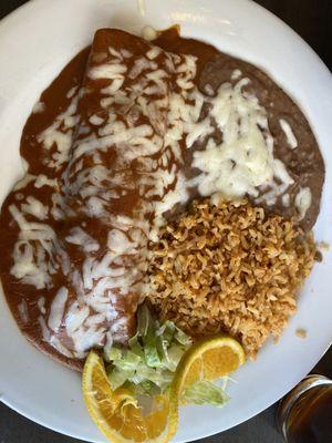 Enchilada plate