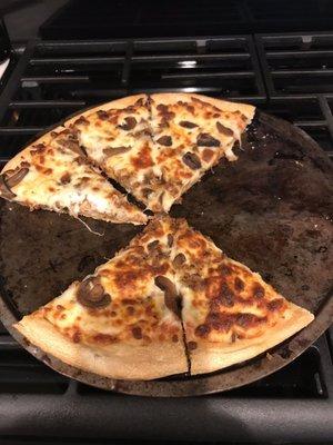 Had to cook this pizza more as it was under cooked