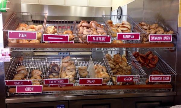 Blue Sky fresh bagel selection