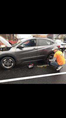 Repairing my tire