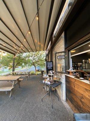 Order window and covered patio