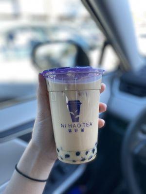 Ni Hao Milk Tea ($5.20), add boba ($0.75)