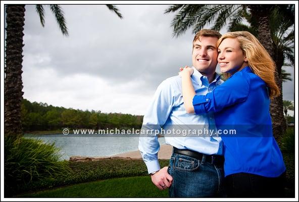 Outdoors destination engagement portrait by Michael Carr Photography
 713-461-2862