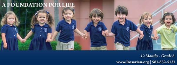 Montessori School at Rosarian Academy for early childhood education in West Palm Beach, FL