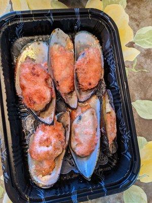 Baked mussels