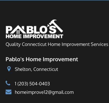 Pablo’s Home Improvement