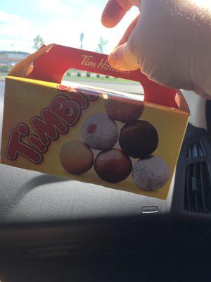 Box of "Timbits" or doughnut holes as we call them down south