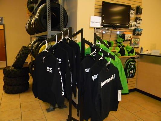 Genuine Kawasaki products, accessories, and apparel as well as most popular brands. Check out our website for special offers.