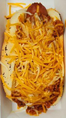 Chili cheese dog.