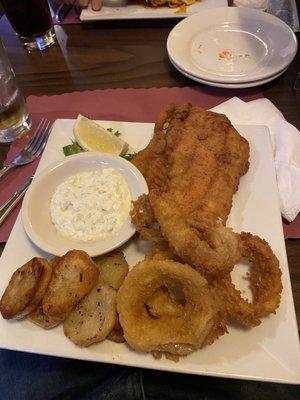 Fried haddock