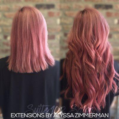 Hair extensions by Alyssa Zimmerman