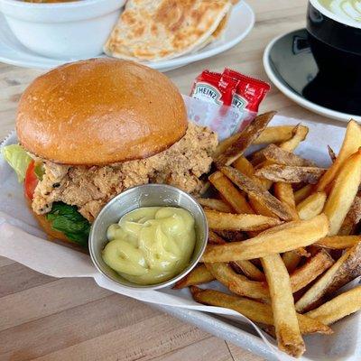 Fried Chicken Sandwich w/ Hand Cut Fries