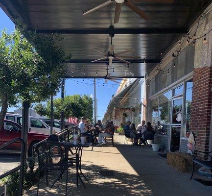 Outside dining