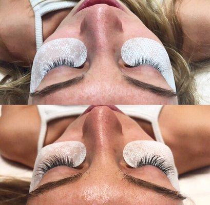 Full set of individual lashes with Melyssa